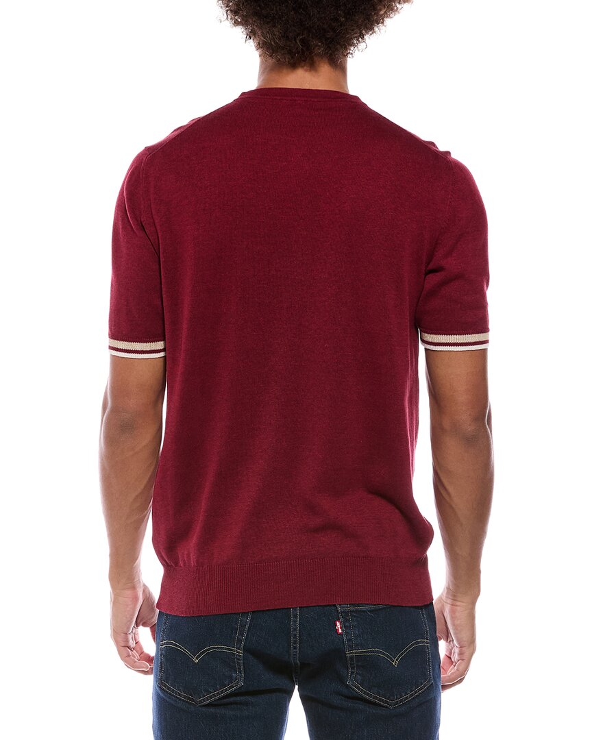 Isaia Isaia Silk & Linen-Blend Henley Sweater