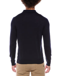 Isaia Isaia Wool, Silk & Cashmere-Blend 1/4-Zip Sweater