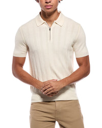 Isaia Isaia Wool, Silk & Cashmere-Blend Polo Shirt