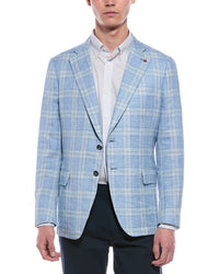 Isaia Isaia Silk, Linen, & Wool-Blend Jacket