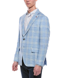 Isaia Isaia Silk, Linen, & Wool-Blend Jacket