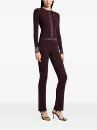 COURREGES Courreges Women Ribbed Cardigan With Vinyl Trim