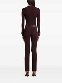 COURREGES Courreges Women Ribbed Cardigan With Vinyl Trim