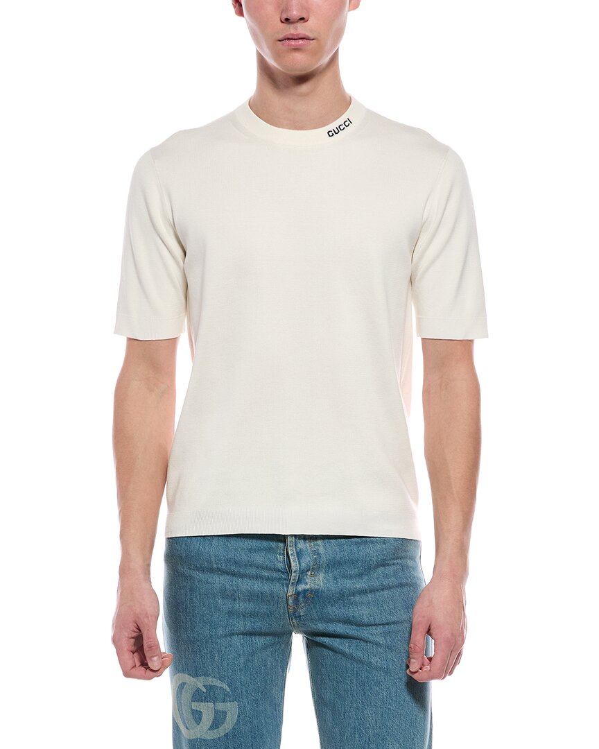 Gucci Gucci Silk-Blend Crewneck Sweater