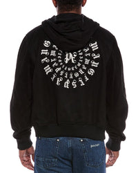 Palm Angels Palm Angels Hooded Suede-Trim Wool-Blend Jacket