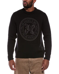 Palm Angels Palm Angels Wool & Cashmere-Blend Crewneck Sweater