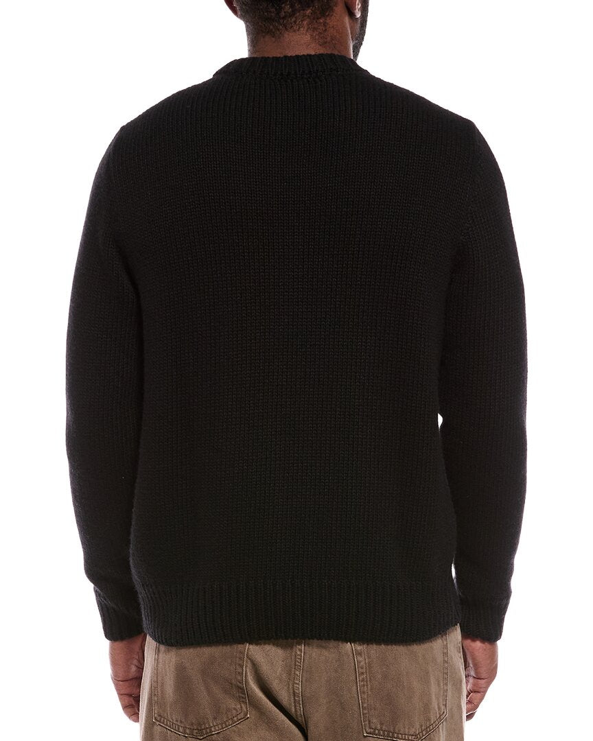 Palm Angels Palm Angels Wool & Cashmere-Blend Crewneck Sweater