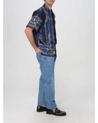 Versace Straight Leg Jeans Classic Fit Men Blue