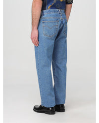 Versace Straight Leg Jeans Classic Fit Men Blue