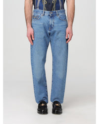 Versace Straight Leg Jeans Classic Fit Men Blue