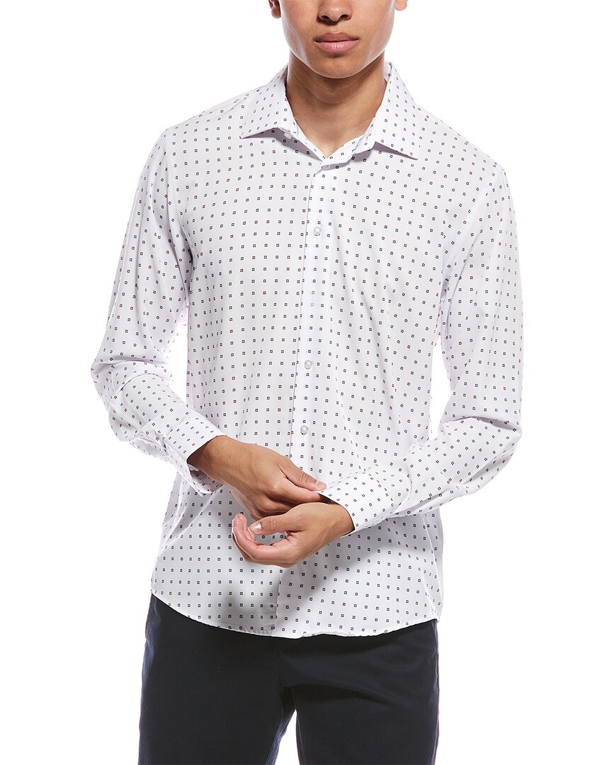 Nautica Slim Fit Performance Super Shirt Regular M White