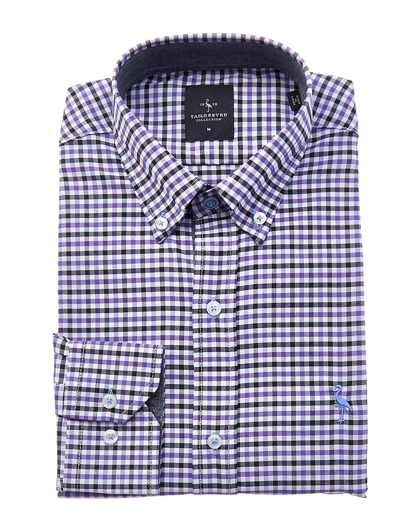 Tailorbyrd Gingham Performance Dress Shirt