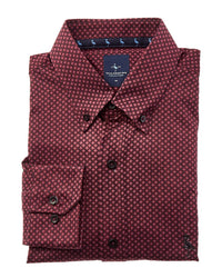 Tailorbyrd Diamond Printed Performance Dress Shirt