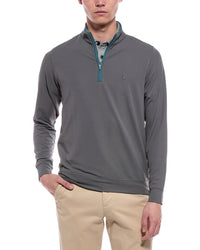 TailorByrd Tailorbyrd Micro Grid Textured Performance 1/4-Zip Pullover