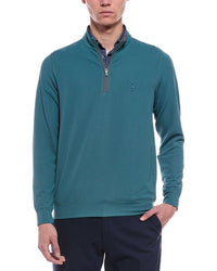 TailorByrd Tailorbyrd Micro Grid Textured Performance 1/4-Zip Pullover