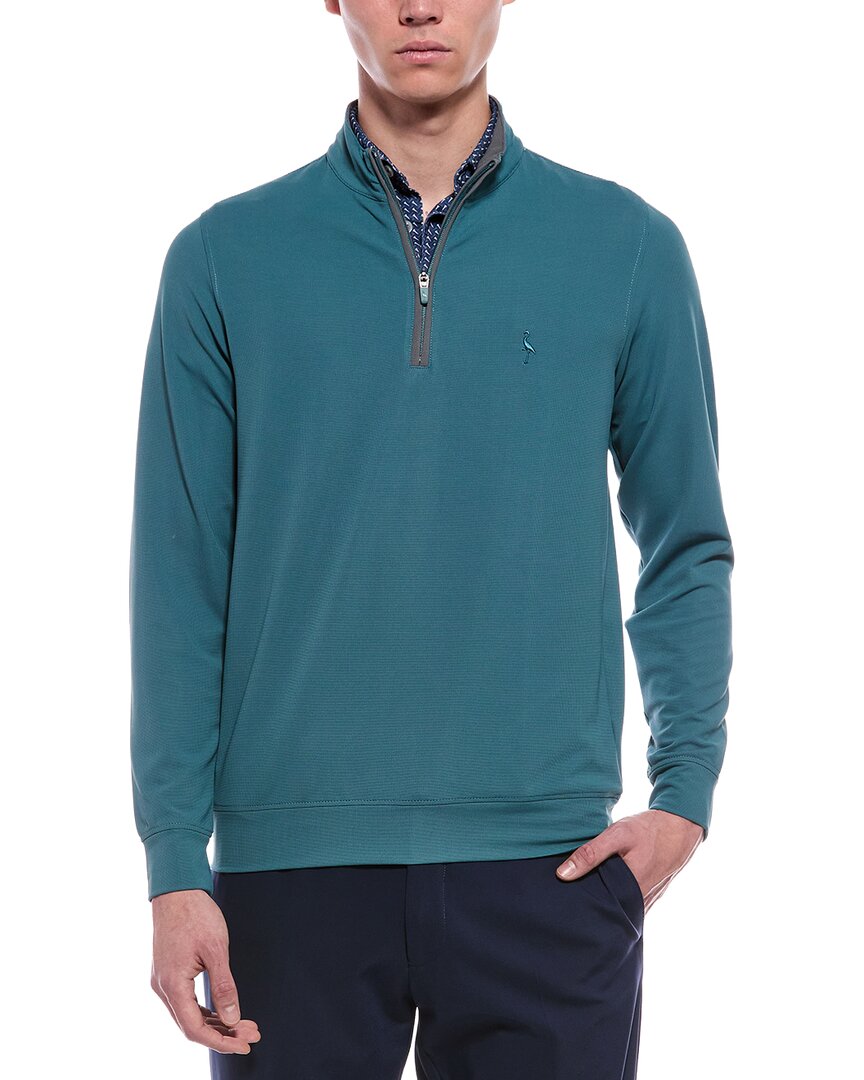 TailorByrd Tailorbyrd Micro Grid Textured Performance 1/4-Zip Pullover