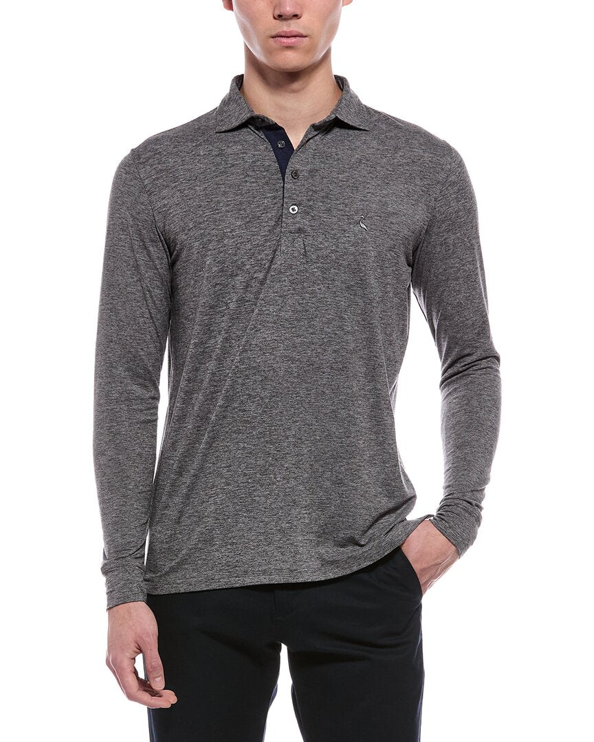 TailorByrd Tailorbyrd Brushed Mélange Polo Shirt