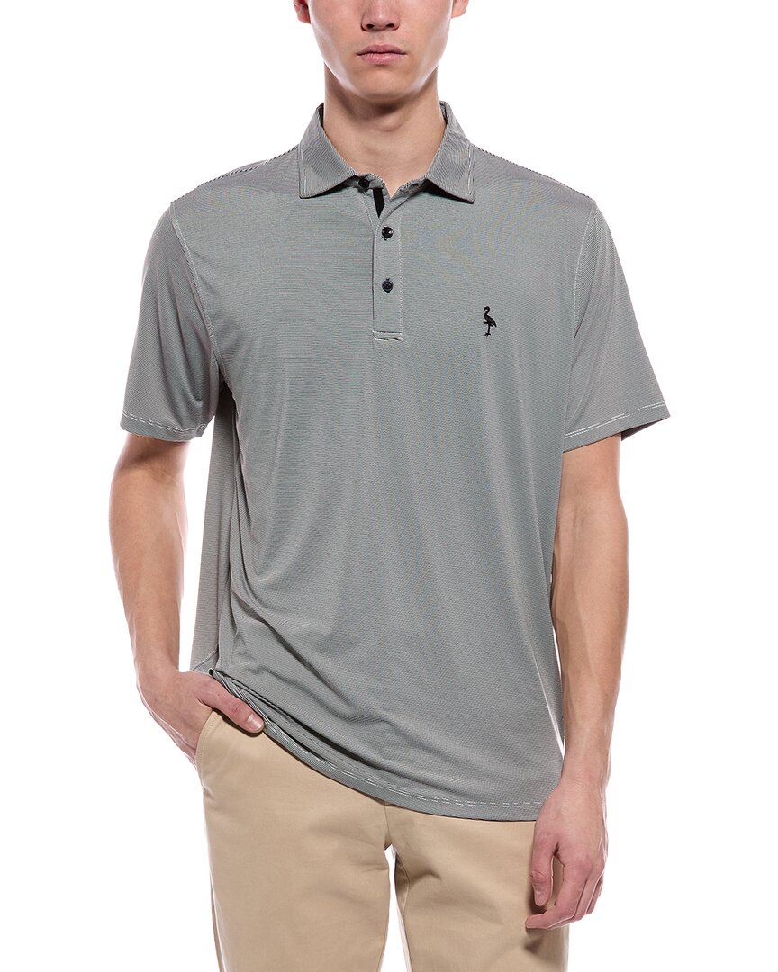 TailorByrd Tailorbyrd Mini Stripe Performance Polo Shirt