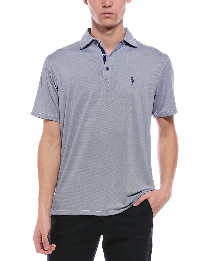 TailorByrd Tailorbyrd Mini Stripe Performance Polo Shirt
