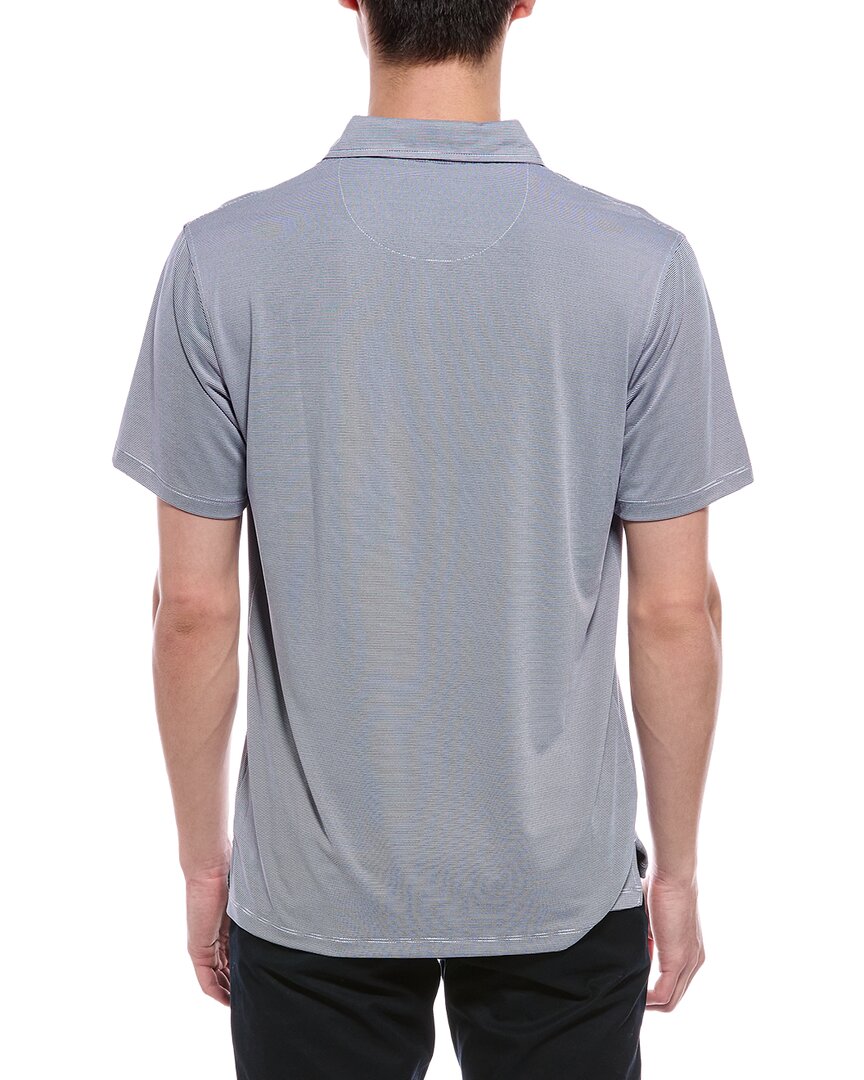 TailorByrd Tailorbyrd Mini Stripe Performance Polo Shirt