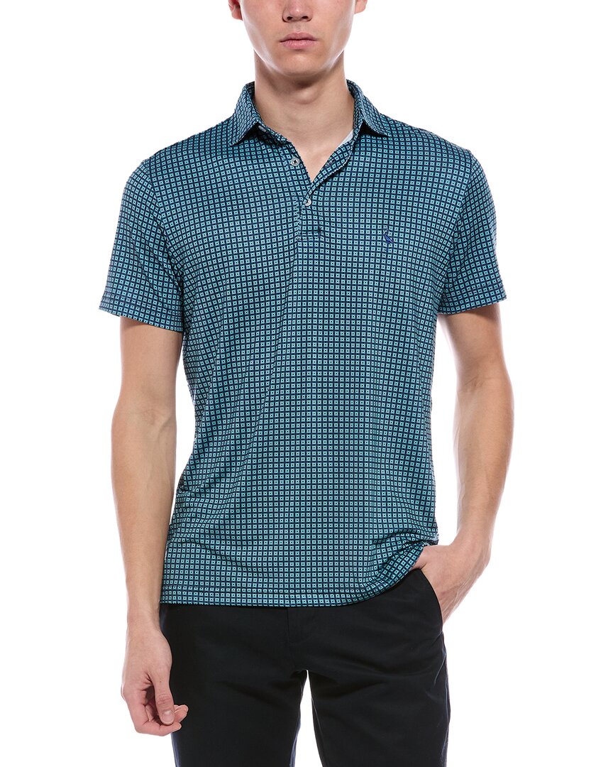TailorByrd Tailorbyrd Square Geo Performance Polo Shirt
