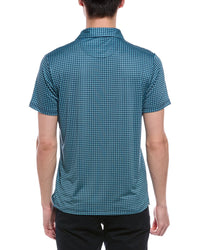TailorByrd Tailorbyrd Square Geo Performance Polo Shirt