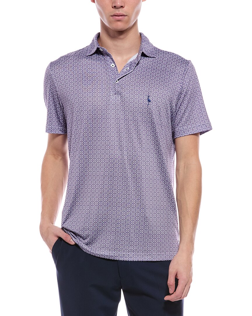 TailorByrd Tailorbyrd Diamond Geo Performance Polo Shirt