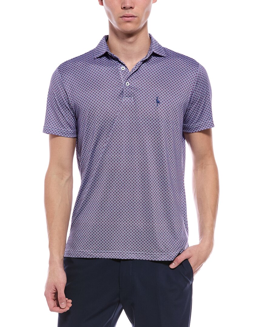 TailorByrd Tailorbyrd Geo Floral Performance Polo Shirt