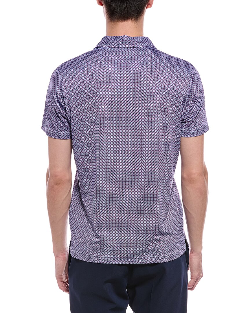 TailorByrd Tailorbyrd Geo Floral Performance Polo Shirt