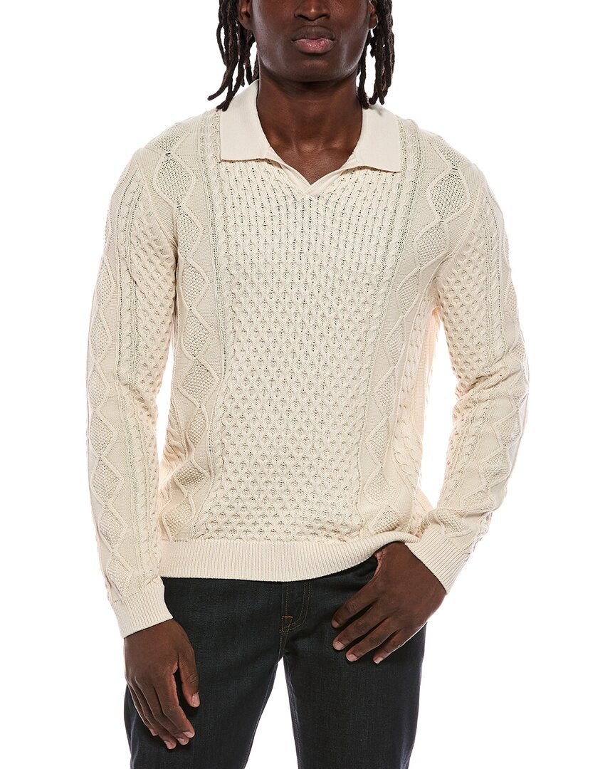 John Varvatos Haynes Johnny Collar Sweater