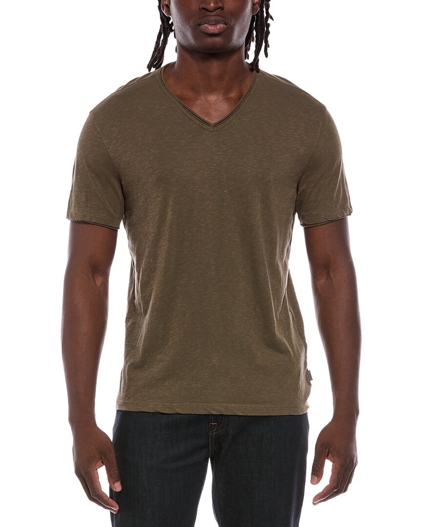 John Varvatos Miles Slub V-Neck Shirt