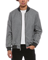 Elie Tahari Quilted Slim Fit Bomber Jacket