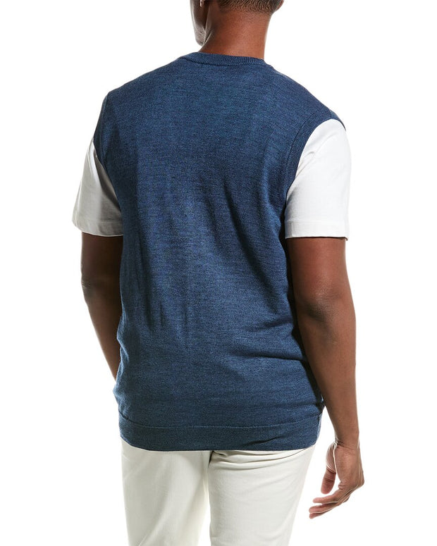 Blu By Polifroni Wool-Blend Sweater Vest