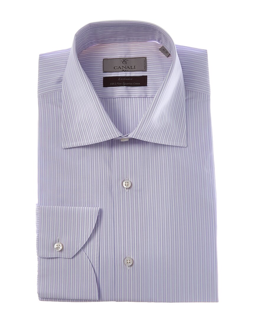 Canali Canali Silk-Blend Dress Shirt