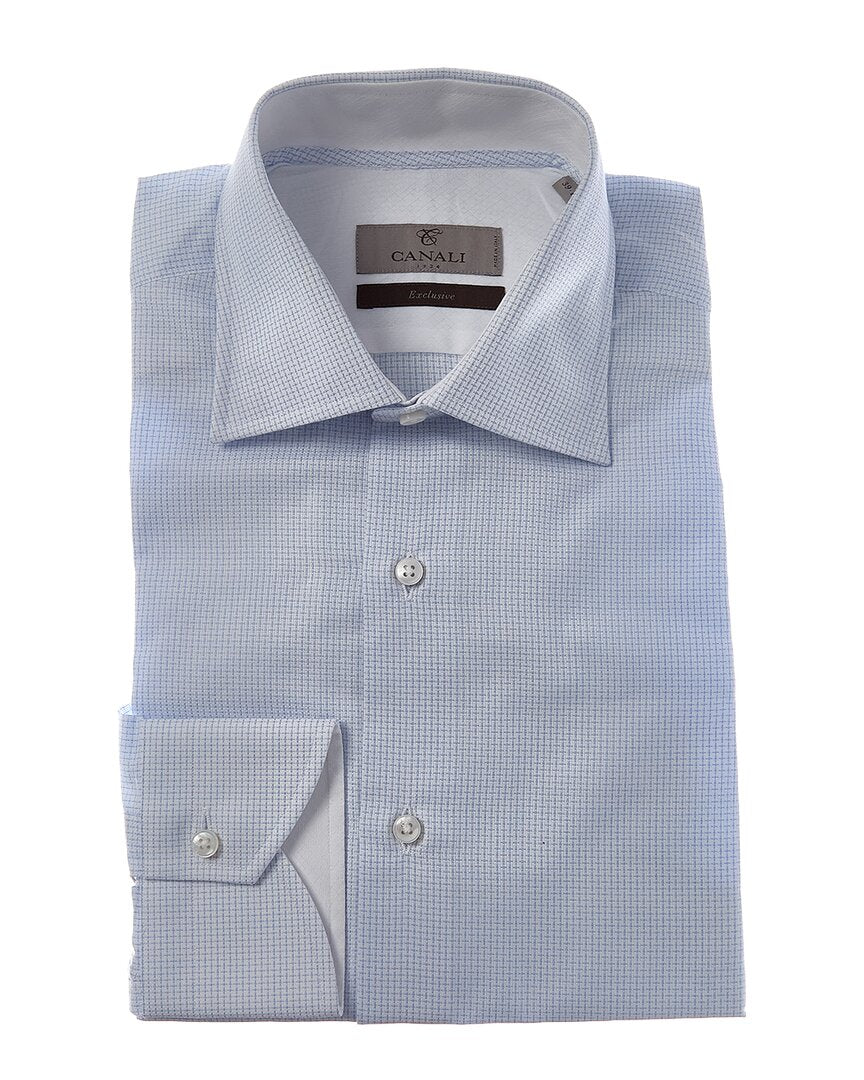 Canali Silk-Blend Dress Shirt