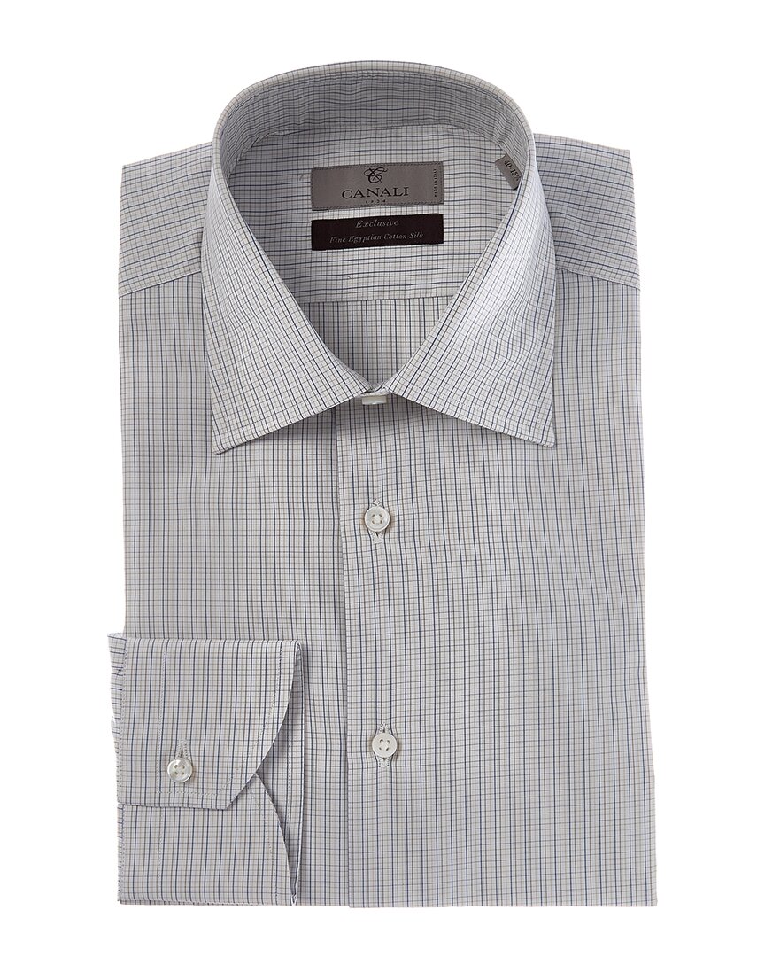 Canali Canali Silk-Blend Dress Shirt