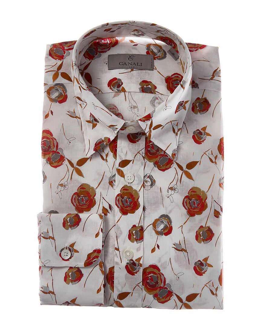 Canali Canali Linen-Blend Dress Shirt