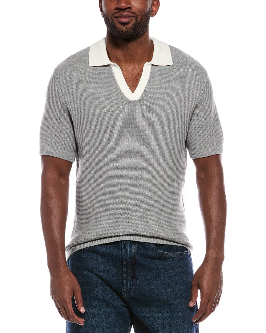 ATM Anthony Thomas Melillo Atm Anthony Thomas Melillo Colorblocked Cashmere-Blend Polo Sweater
