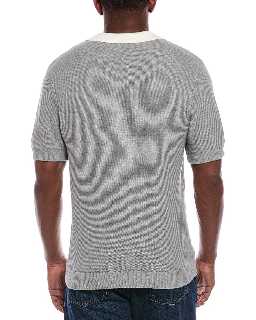 ATM Anthony Thomas Melillo Atm Anthony Thomas Melillo Colorblocked Cashmere-Blend Polo Sweater