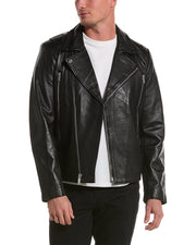 Karl Lagerfeld Leather Moto Jacket