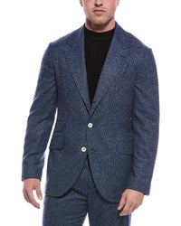 Brunello Cucinelli 2Pc Silk & Wool-Blend Suit With Pleated Pant