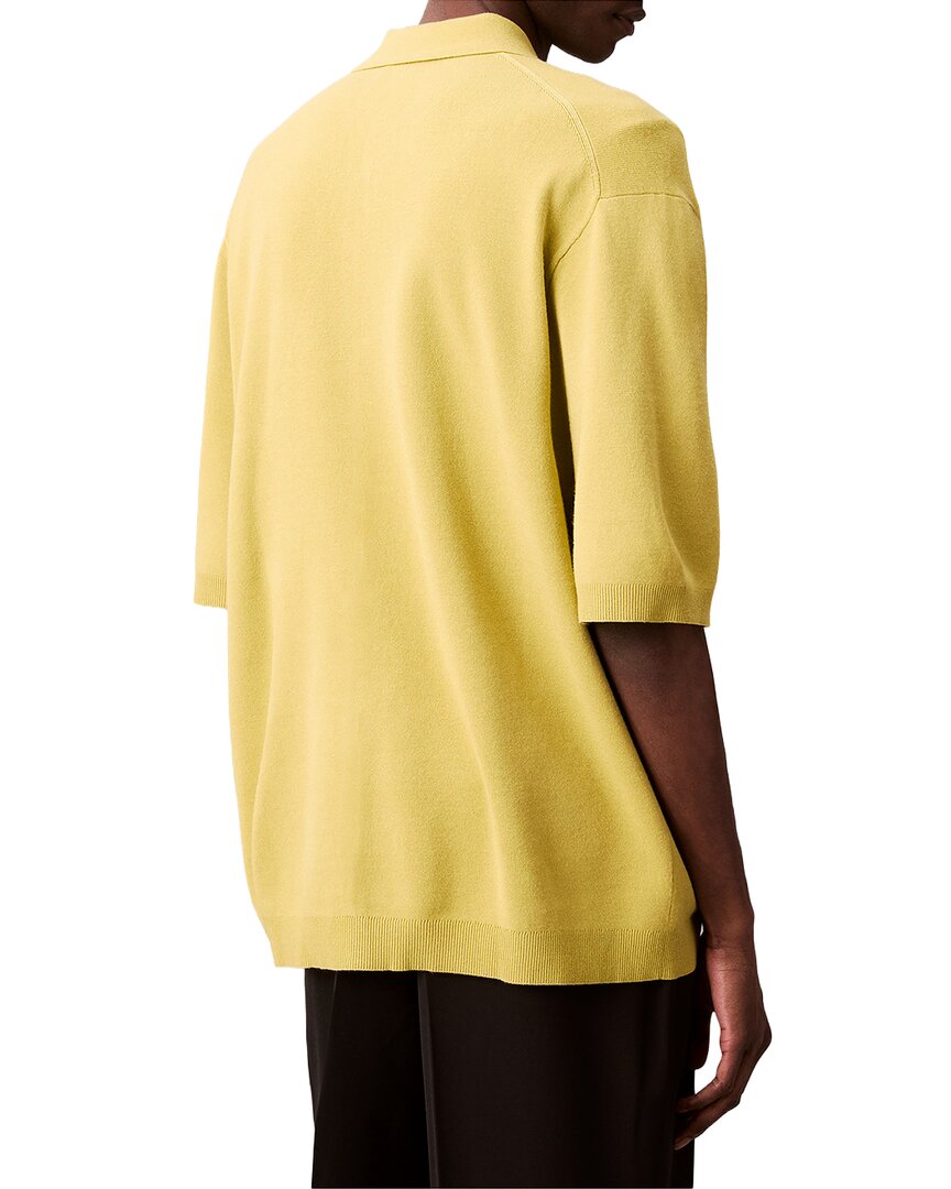 Calvin Klein Snowy Tech Knit Polo Sweater