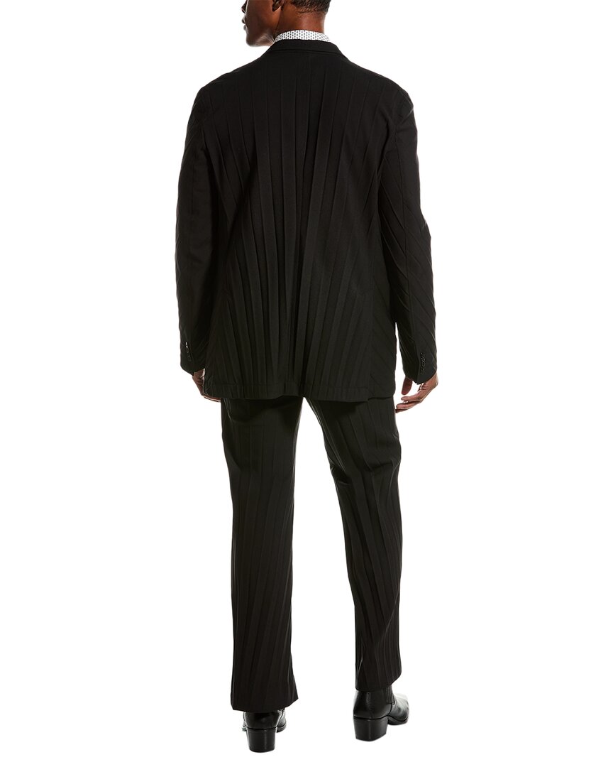 Valentino Mens  2Pc Wool-Blend Suit, 46, Black