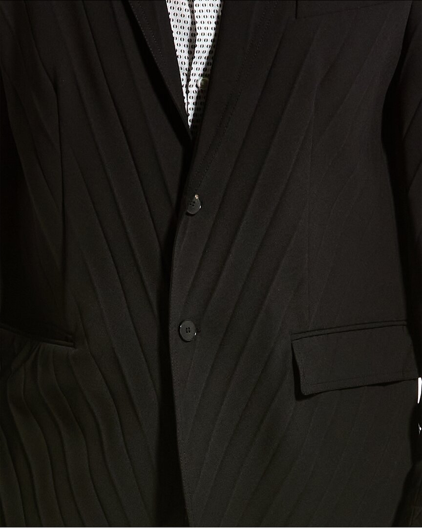 Valentino Mens  2Pc Wool-Blend Suit, 46, Black