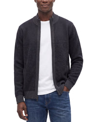 Raffi Mock Neck Zip Wool & Cashmere-Blend Jacket