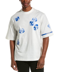 Burberry Rose Print T-Shirt White Regular S