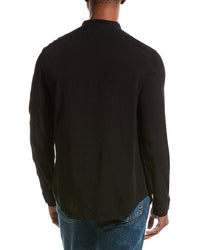 John Varvatos John Varvatos Multi Button Band Collar Shirt