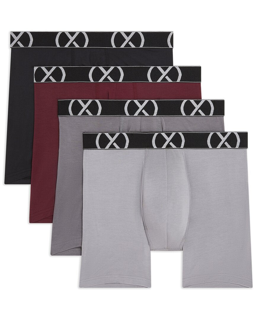 2(X)Ist (X) 4Pk Boxer Brief Black