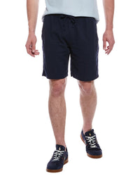 Tahari Woven Drawstring Linen-Blend Short