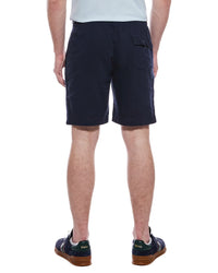 Tahari Woven Drawstring Linen-Blend Short
